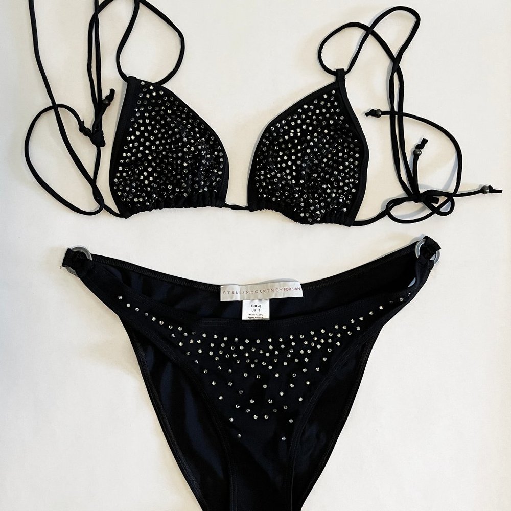 Stella Mccartney for H&M rhinestone bikini 12 - RARE EUR42 - Picture 2 of 4